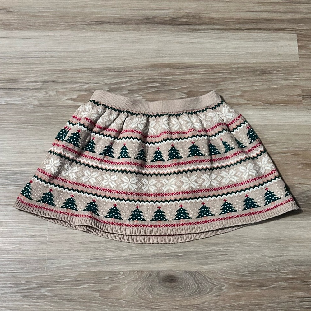 Tommy Bahama | Tan Christmas Tree Sweater Skirt